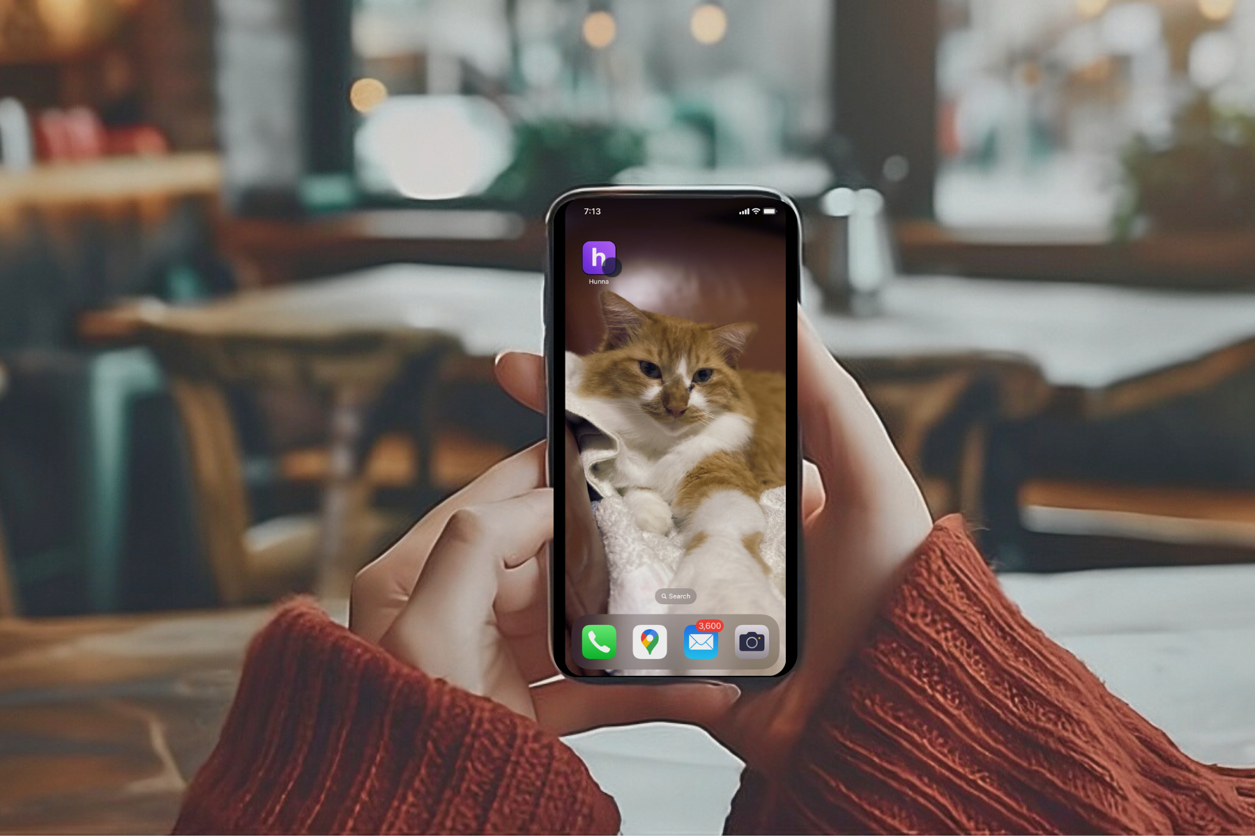 Abre la app de Hunna en tu celular